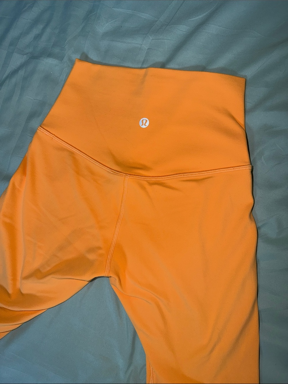 lululemon athletic' Bright Orange High-Rise Leggings    Size 2  c11
